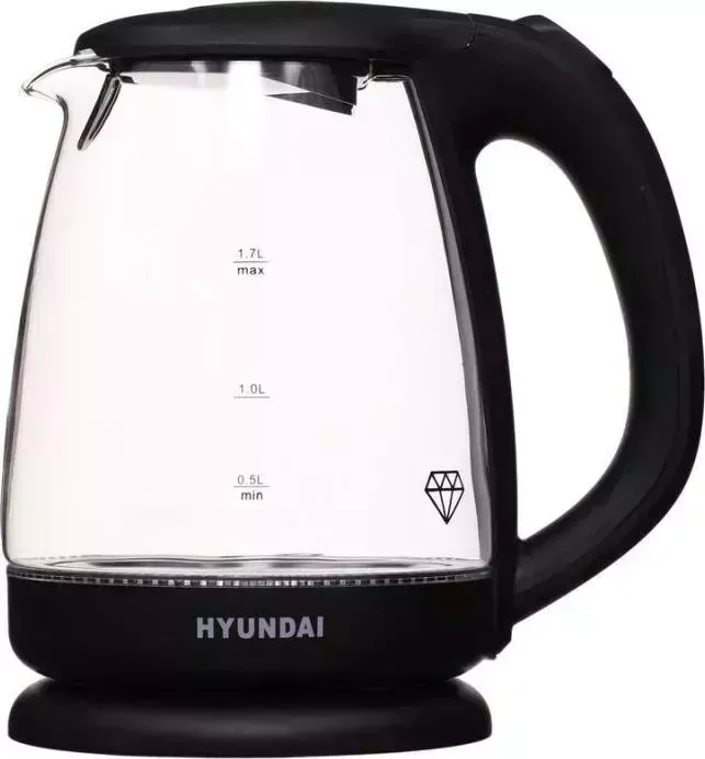 Чайник электрический HYUNDAI HYK-G1001 черный