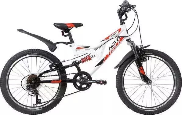 Велосипед NOVATRACK для подростков SHARK 20, белый (20SS6V.SHARK.WT20) (2020)