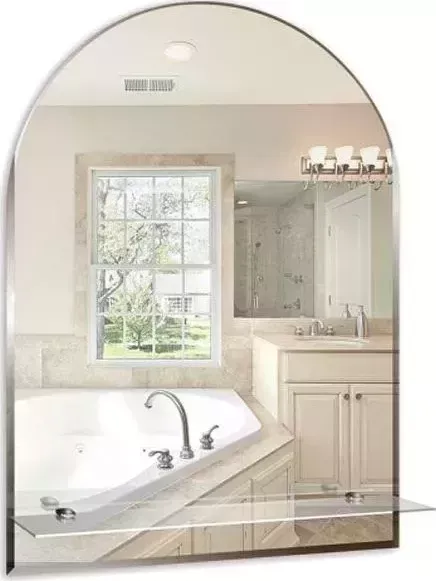 Зеркало Mixline Аркада-Люкс 490*670 с полкой и фацетом (525015)