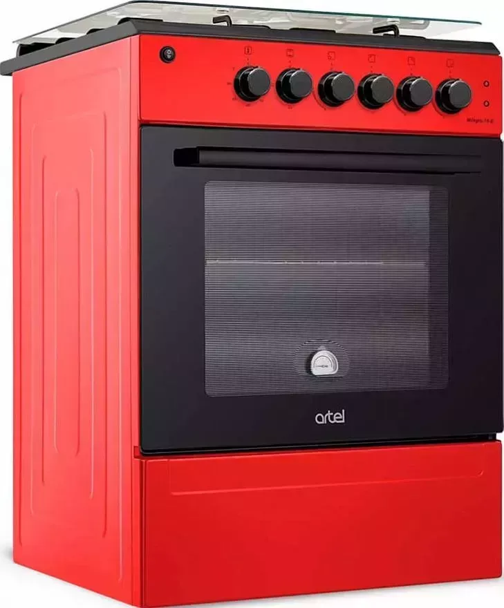 Плита газовая Artel MILAGRO 10-E красная