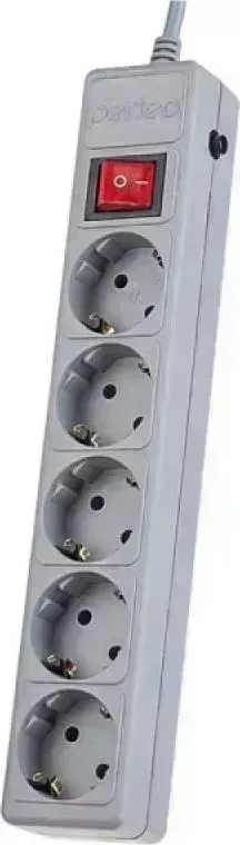 Удлинитель Perfeo PF-A4659 (5 роз, 1,8м) серый