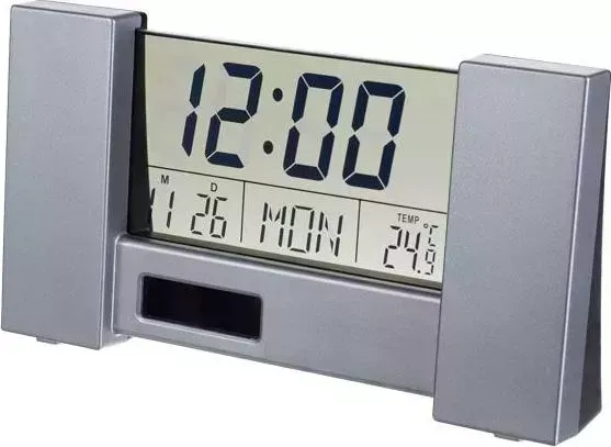 Часы настольные Perfeo CITY PF-S2056 серебряный (PF-A4596)