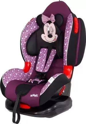 Автокресло SIGER Минни Маус звезды фиолетовый Кокон ISOFIX, гр. I/II (KRES2663)