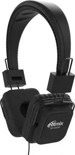 Наушники RITMIX RH-605M черный