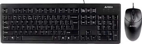 Клавиатура и мышь A4TECH мыши и клавиатуры KRS-8372 USB черный Комплект и