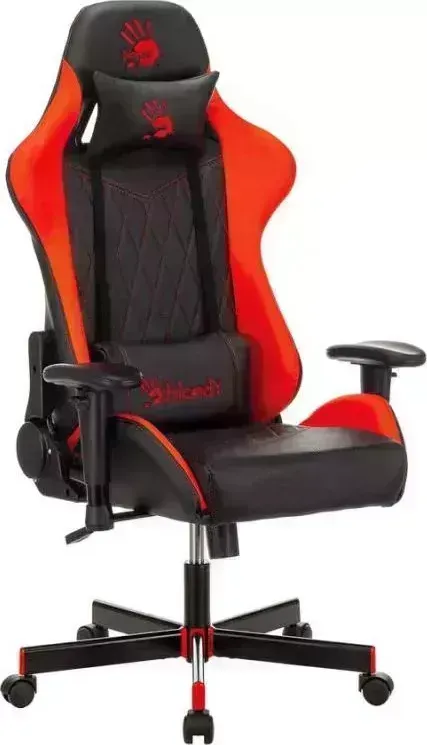 Кресло офисное A4TECH Bloody GC-870 эко.кожа, черный/красный