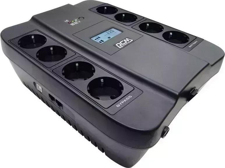 Источник бесперебойного питания POWERCOM Spider SPD-750U LCD USB 450Вт 750ВА черный (SPD-750U LCD USB)