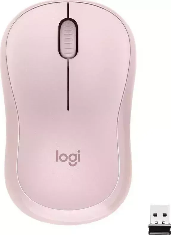 Мышь компьютерная LOGITECH Silent M220 розовый (910-006129)