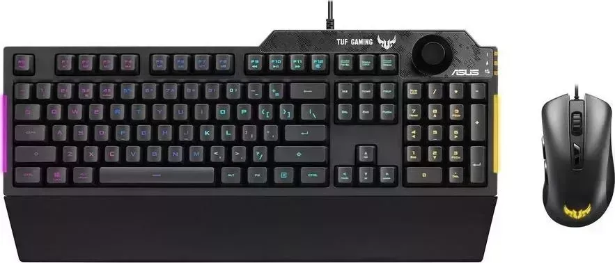 Клавиатура и мышь ASUS мыши и клавиатуры CB02 TUF черный (90mp02a0-bcra00) Комплект и