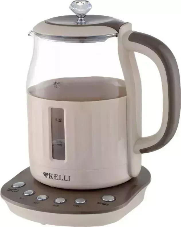 Чайник электрический KELLI KL-1373 Бело-голубой