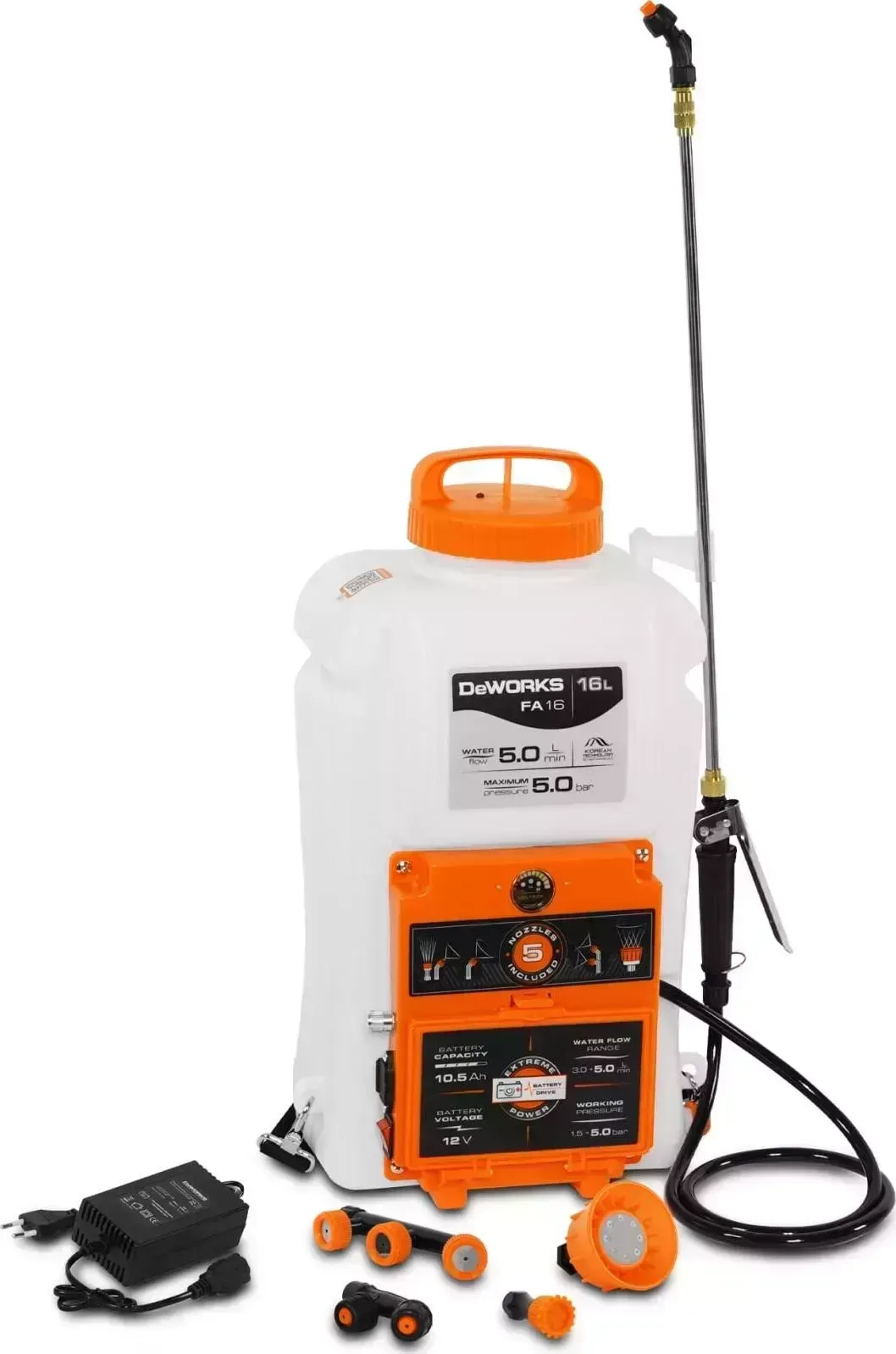 Опрыскиватель DeWORKS FA 16 белый