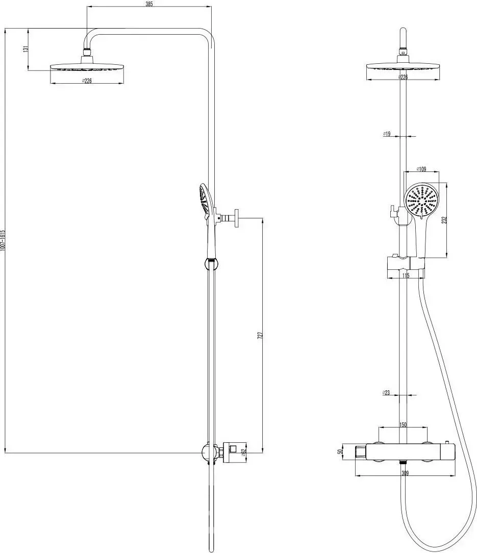 Душевая система LEMARK Bronx LM3770GM