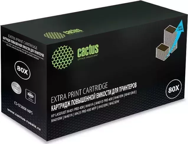Картридж CACTUS Расходный материал для печати CS-CF280X-MPS BLACK