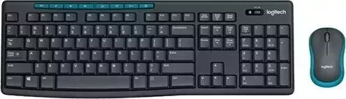 Клавиатура и мышь LOGITECH мыши и клавиатуры MK275 Black/Blue (920-008535) Комплект и