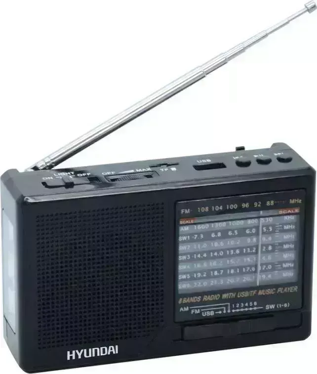 Радиоприемник HYUNDAI Радиоприёмник H-PSR140 черный