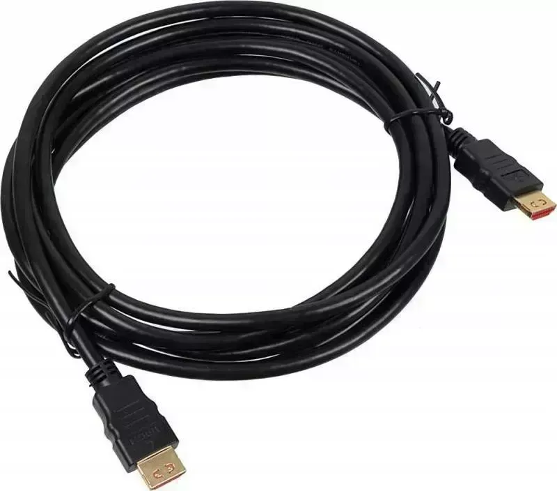 Кабель BURO HDMI 1.4 HDMI (m)-HDMI (m) 3м Позолоченные контакты черный (BHP HDMI V1.4 3M LOCK)