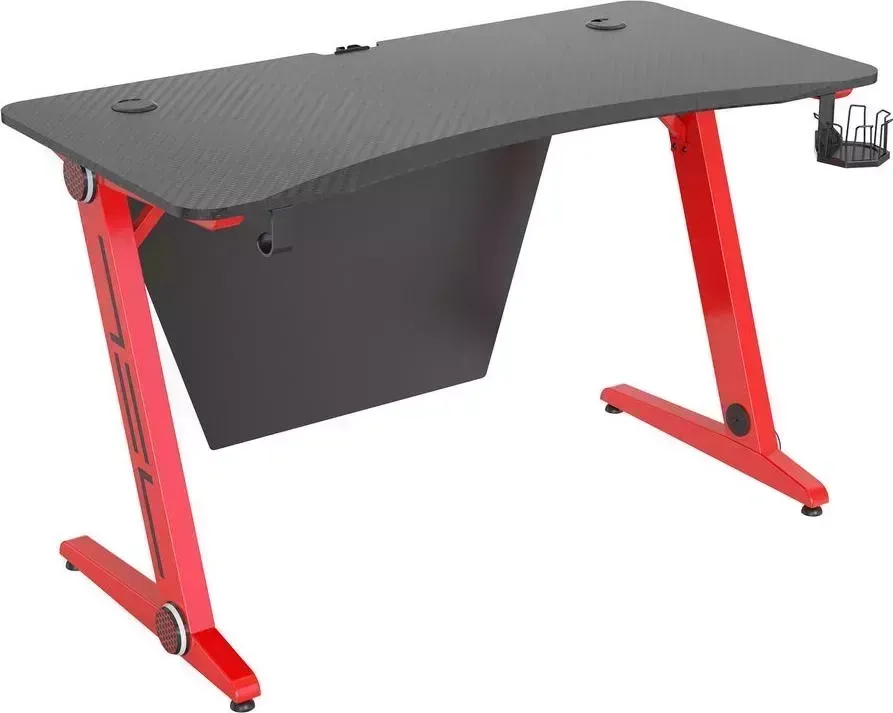 Стол компьютерный CACTUS CS-GTZ-RDBK-CARBON