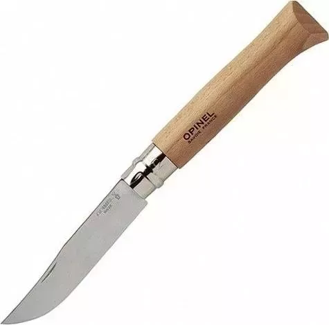 Нож походный Opinel N12 нержавеющая сталь, рукоять из бука (001084)