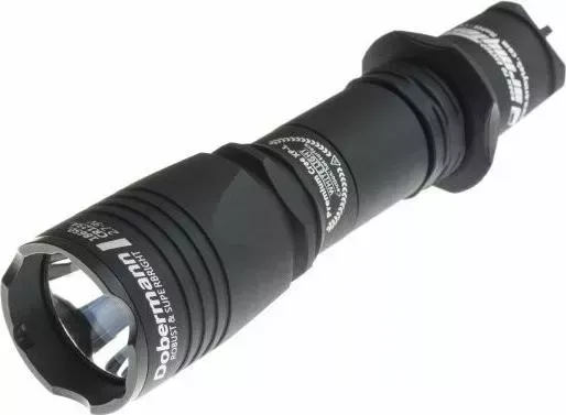 Фонарь ручной Armytek Dobermann XP-E2 черный/белый (F02002BG)