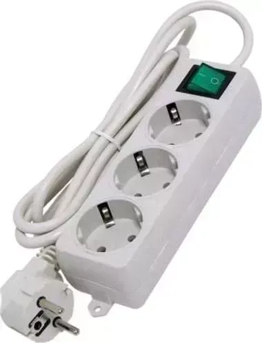 Удлинитель ГАРНИЗОН ELB-G3-W-5 3роз. 5м белый (06287)