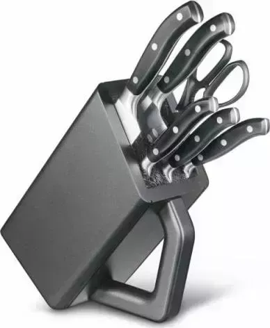 Набор ножей Victorinox кухонных Forged Cutlery Block (7.7243.6) черный