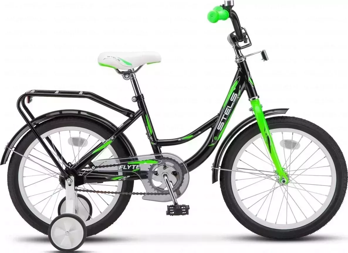 Велосипед STELS для малышей Flyte 16 Z011 Чёрный/салатовый ( LU084471*LU090454*11)