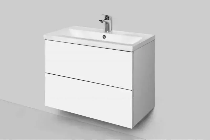 Тумба с раковиной Am.Pm GEM 75см подвесная (с ) белый M90-FHX0752-WC0752WG