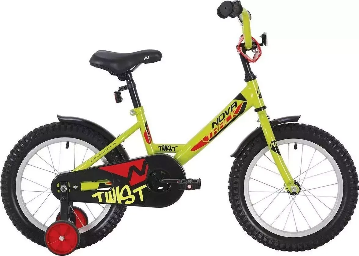 Велосипед NOVATRACK для малышей 16 TWIST зеленый (161TWIST.GNP20)