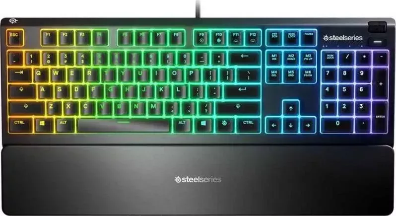 Клавиатура STEELSERIES SteelSeries Apex 3 RU черный (64805)