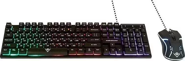 Комплект мыши и клавиатуры Nakatomi KMG-2305U BLACK