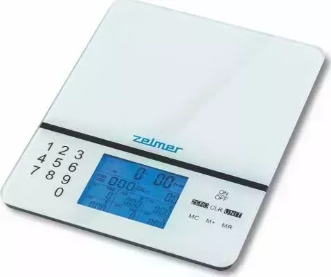 Весы кухонные ZELMER ZKS1500N WHITE