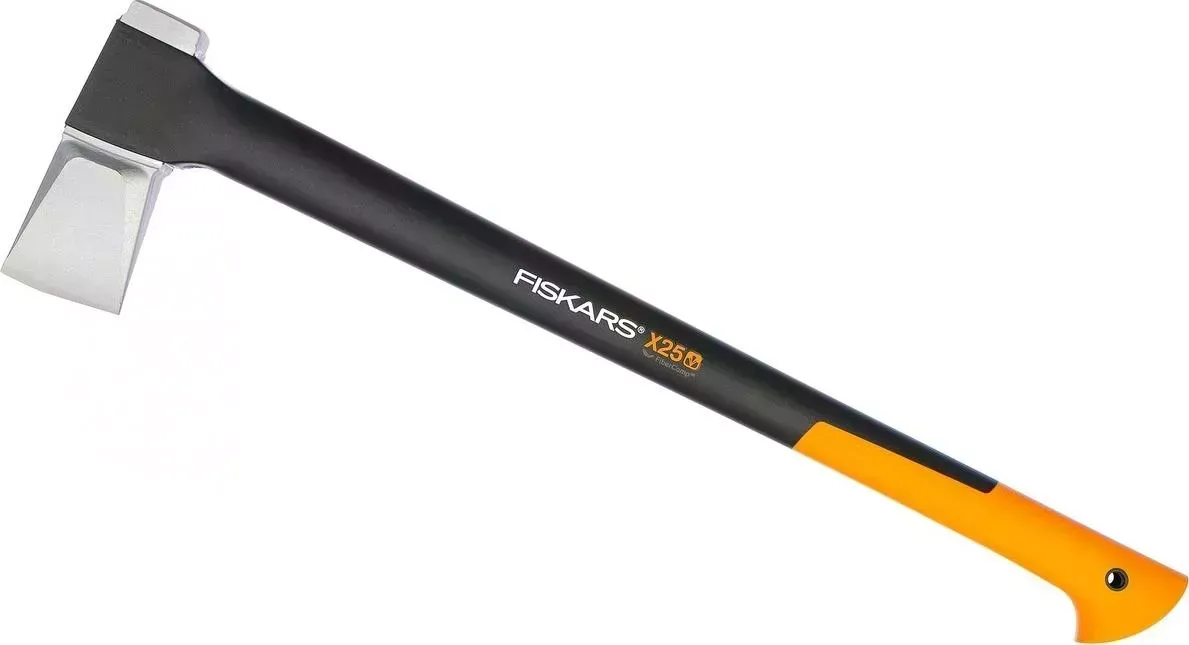 Топор Fiskars X25 черный/оранжевый +нож (1057915)
