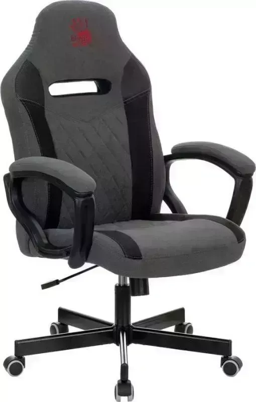 Кресло офисное A4TECH Bloody GC-110 ткань, серый/красный