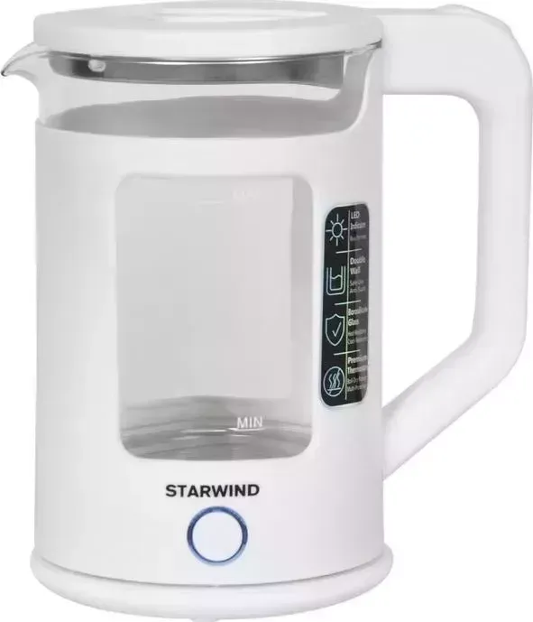 Чайник электрический STARWIND SKG2060 белый
