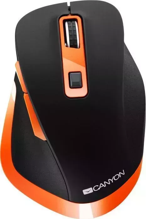 Мышь проводная CANYON MW-14 2.4Ghz Wireless mouse, with 6 buttons,DPI 800/1200/1600/2000/2400,Battery:AAA*2 pcs , Black-Orange119. (CNS-CMSW14BO)