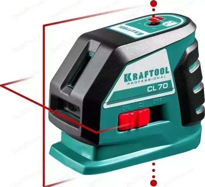 Нивелир лазерный KRAFTOOL CL-70-2 20м/70м 0,2 мм /м (34660-2)