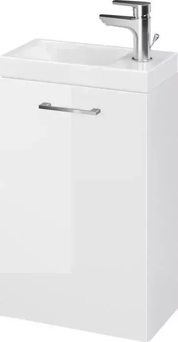 Тумба с раковиной CERSANIT с Lara 40 белая (SP-SZ-LARA-CO40/Wh, S-UM-COM40/1-w)