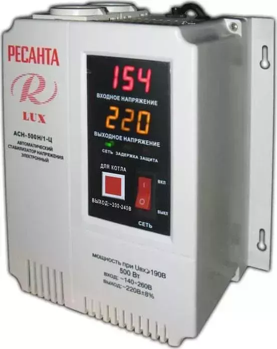 Стабилизатор релейный РЕСАНТА АСН-500Н/1-Ц LUX