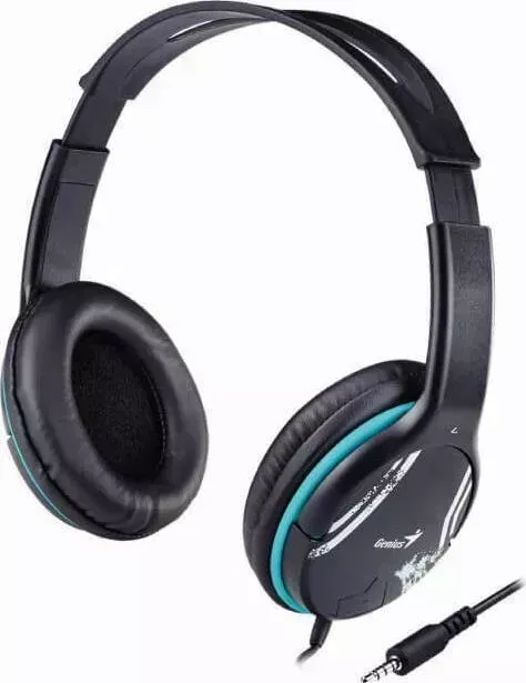 Наушники GENIUS HS-400A, регулируемое складное оголовье, мягкие удобные амбушюры, выносной микрофон с шумоподавлением, пу (31710169100)