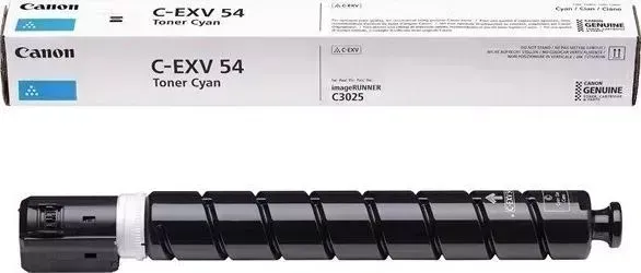 Тонер CANON C-EXV54C -картридж для iR ADV C3025/C3025i (8500 стр.), голубой (1395C002)