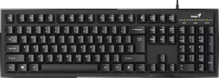 Клавиатура проводная GENIUS мультимедийная Smart KB-102, USB, 104 клавиши + кнопка Smart , возможность программирования до 12 кн (31300007414)
