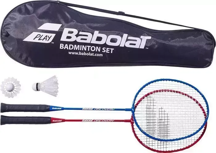 Набор для бадминтона Babolat Leisure Kit x2 620100, в комплекте 2 ракетки + 2 волана (в чехле)