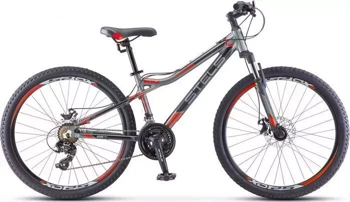 Велосипед STELS Navigator-610 MD 26" V050 14" Серый/красный