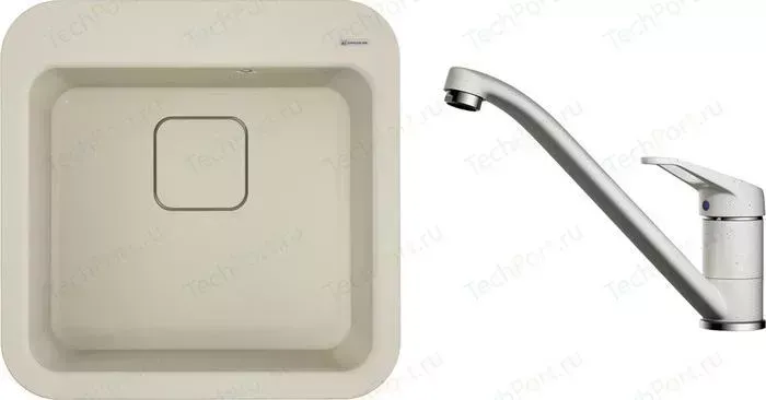 Мойка кухонная и смеситель OMOIKIRI и смеситель Tasogare 51 PA пастила (4993738, 4994169)