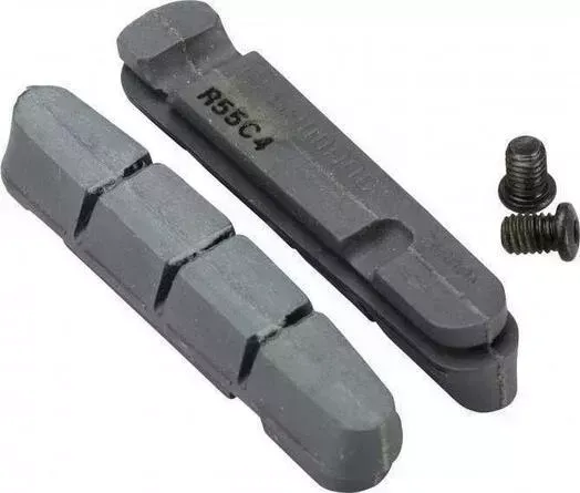 Вкладыш тормозной колодки Shimano шоссейн., R55C4, 2пары, для карбон. обода