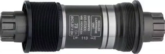 Каретка Shimano ES300-K, 68 / 126, б / болтов, с кольцом 0,7 мм, для использ с защитой звезд