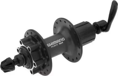 Втулка задняя Shimano M475, 36 отв, 8 / 9 ск, 6-болт, QR 166 мм, черный лого