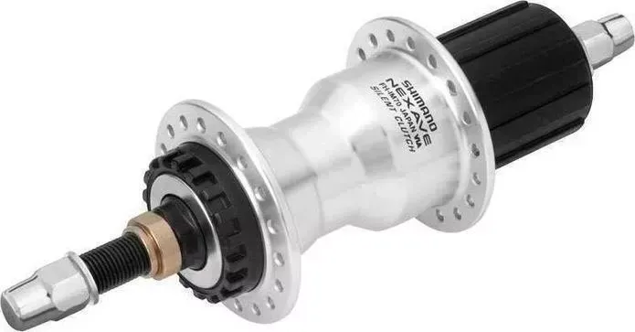 Втулка задняя Shimano IM70, 36 отв, 8 / 9 ск, под гайки, под роллер, 135x185 (M10) , цв. серебристый