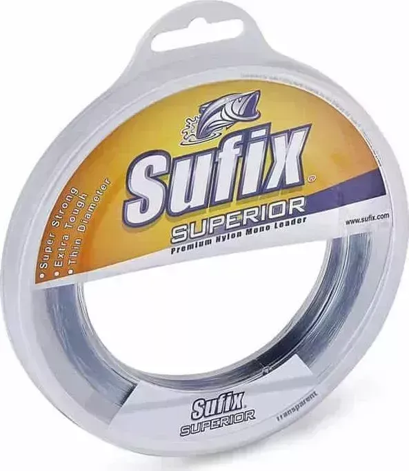 Леска SUFIX Superior Leader прозрачная 100 м 1.5 мм 113 кг