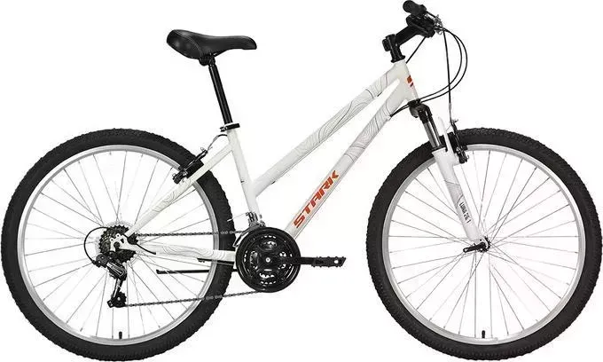 Велосипед STARK Luna 26.1 V Steel (2022) 14,5" белый/красный